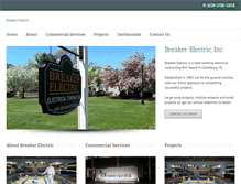 Tablet Screenshot of breakerelectric.com